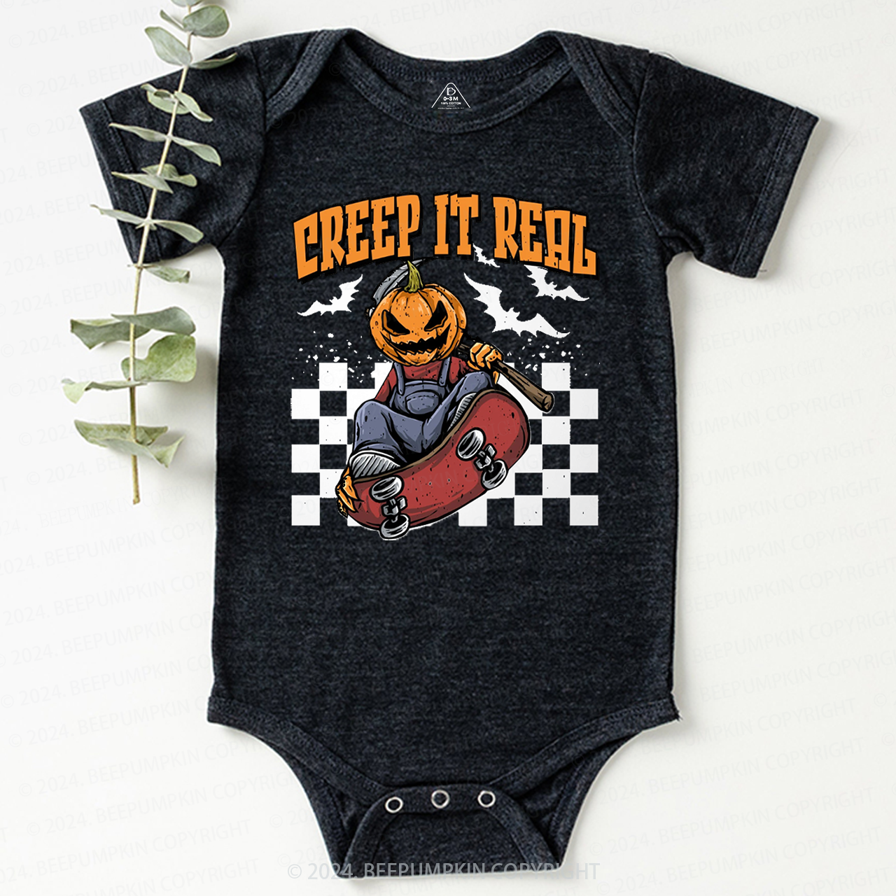 Creep It Real Halloween Baby Bodysuits 