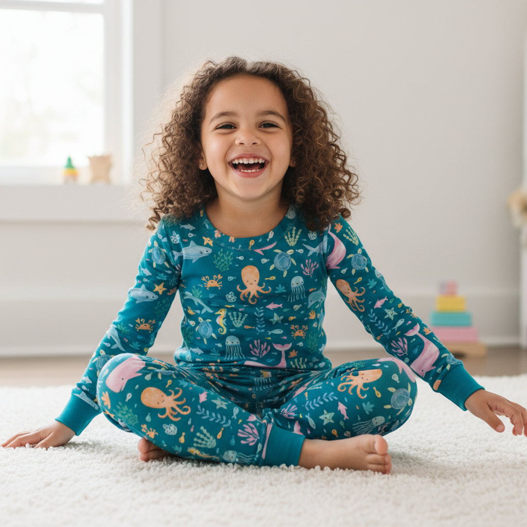 Under The Sea Two-Piece Pajama Set For Kids