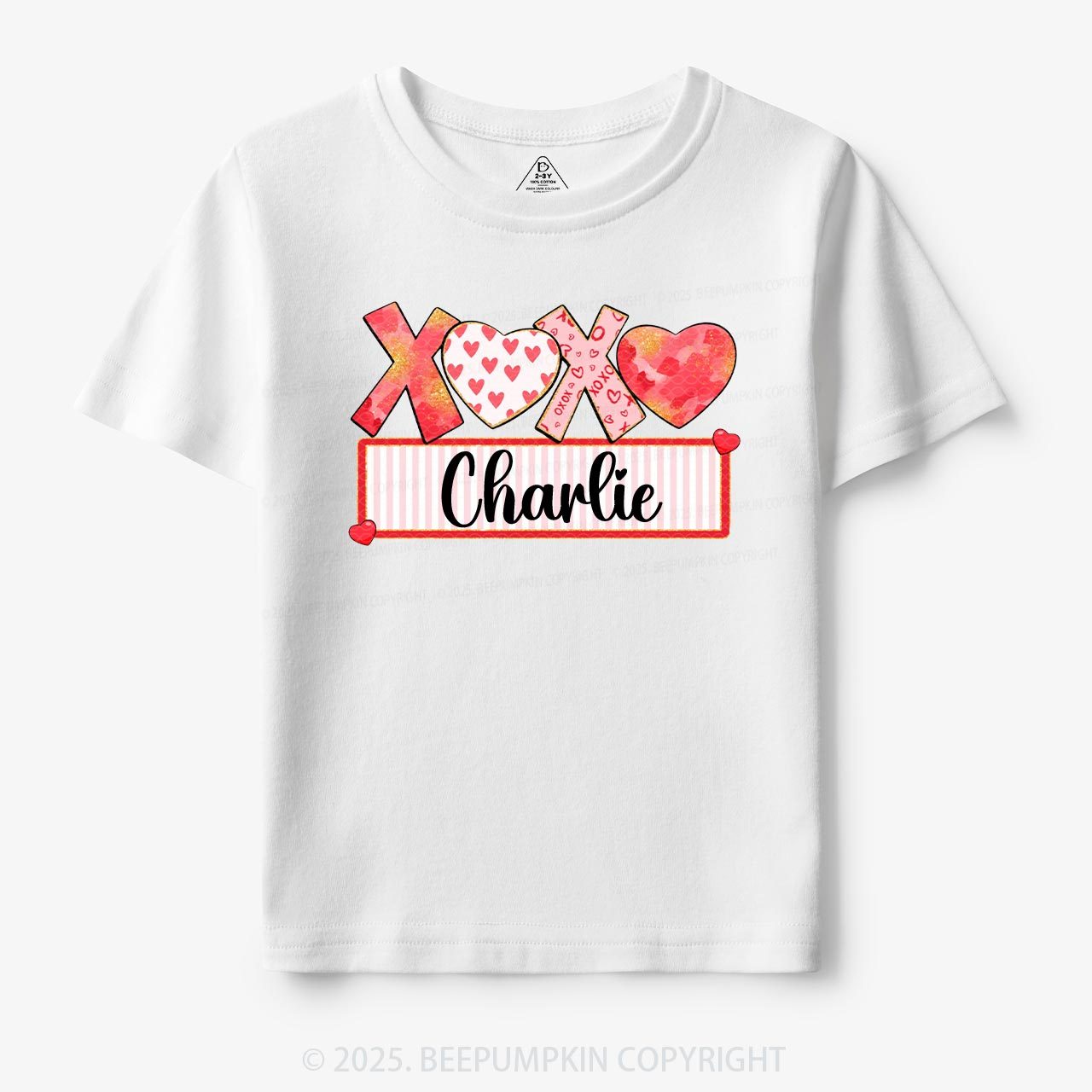 Personalized Xoxo Name Toddler&Kid's Tees Beepumpkin