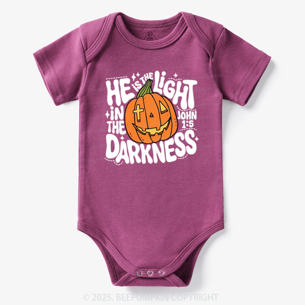 He Is The Light In The Dark Halloween Bodysuit Beepumpkin