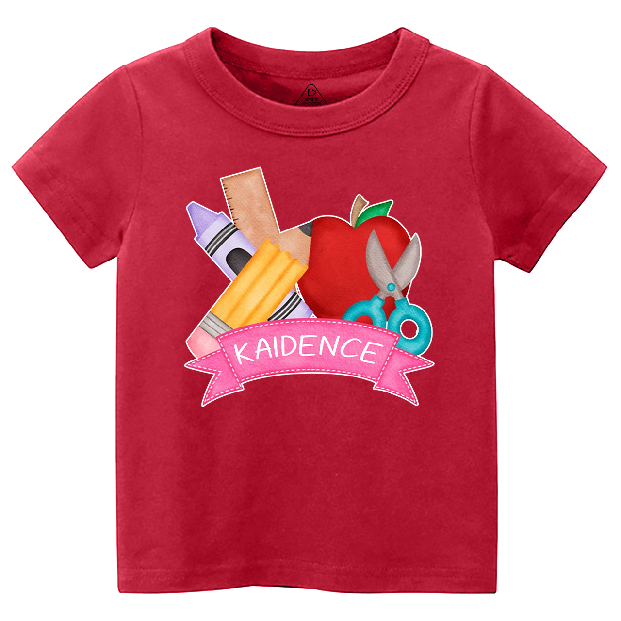 Personalized Stationery Apple Back To School Toddler Shirts Sale-Beepumpkin™