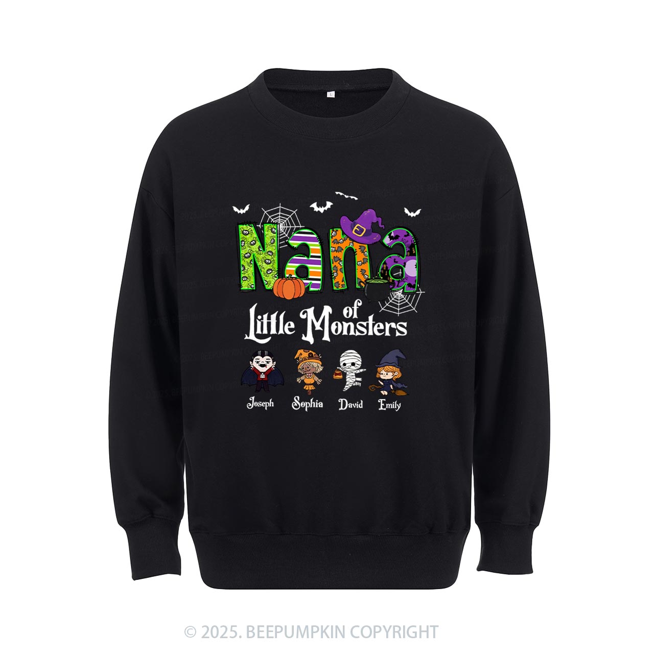 Personalized Mimi Halloween Sweatshirt Beepumpkin