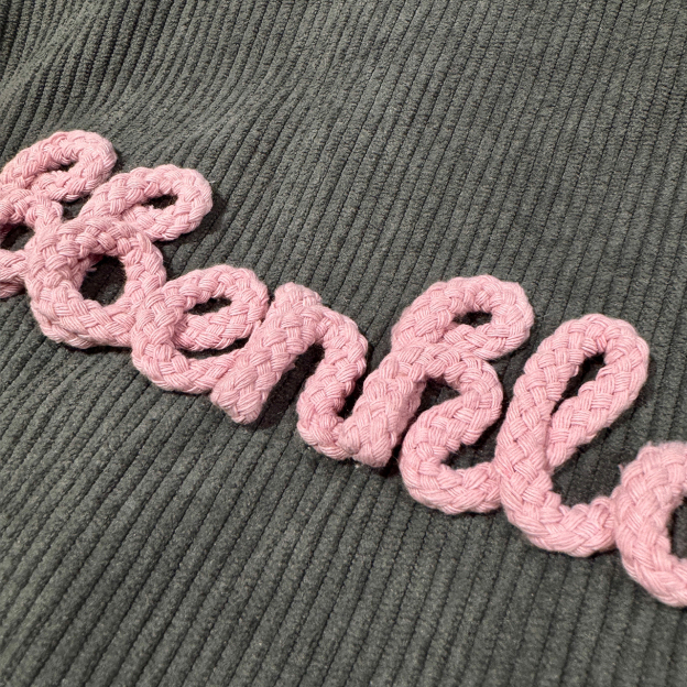 Personalized Yarn Embroidered Name Baby Bubble Romper
