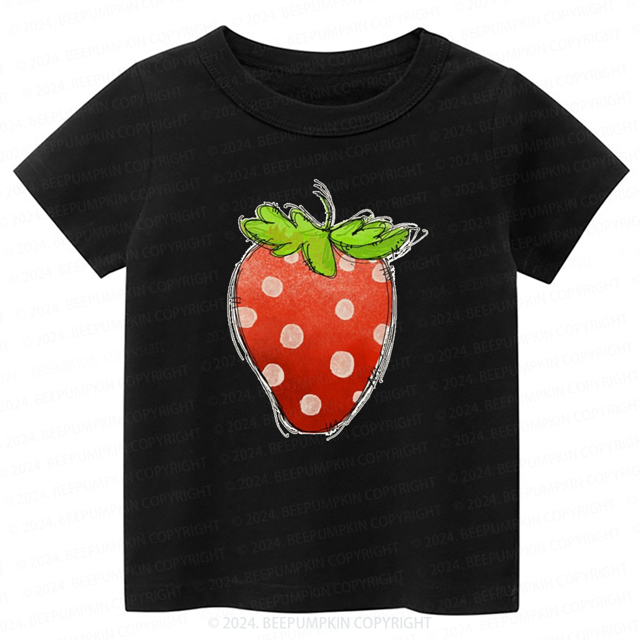 Giant Strawberry Toddler&Kids Tees 