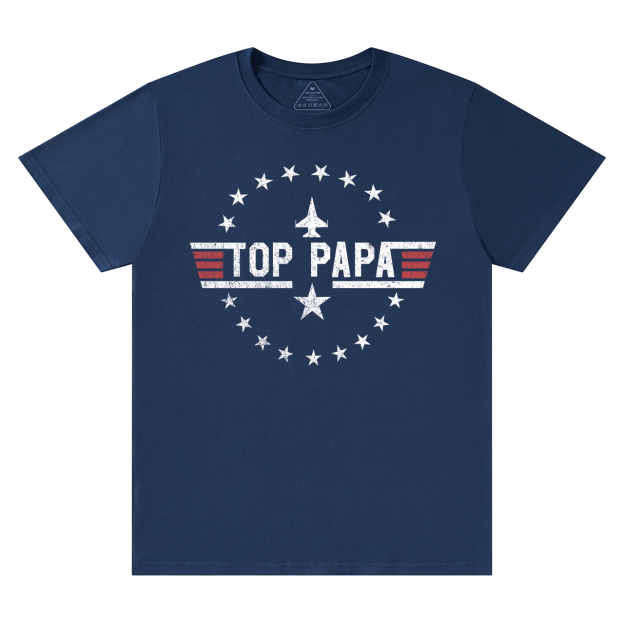 Top Papa Dad and me Gift Funny Dad T-shirt