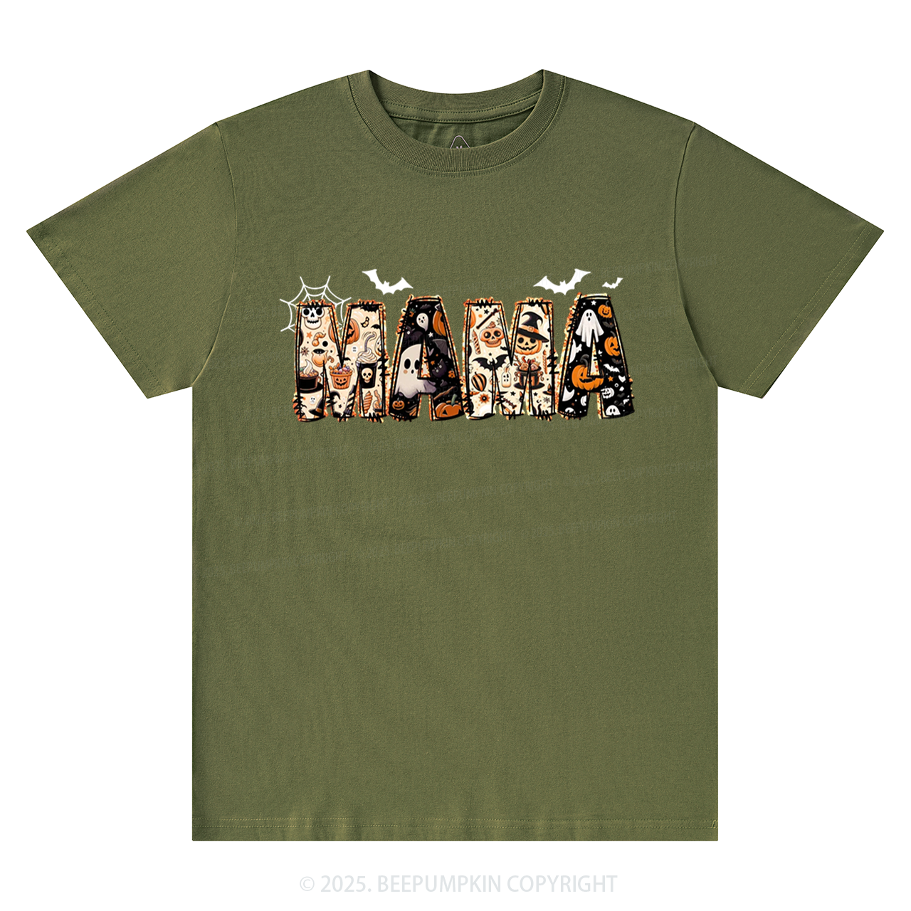 Personalized Halloween Mama T-Shirts Beepumpkin
