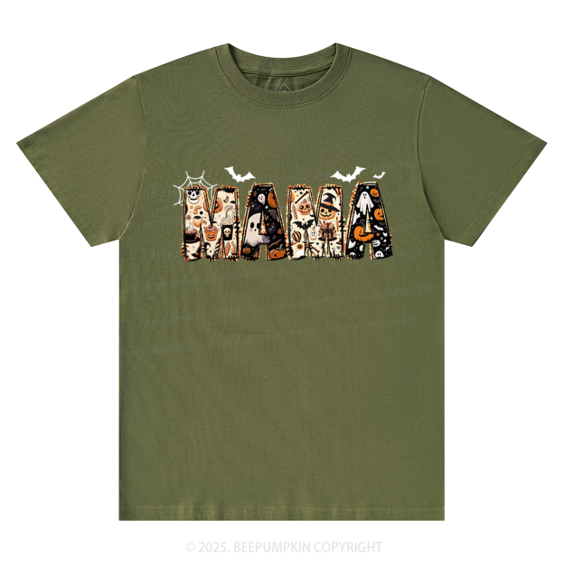 Personalized Halloween Mama T-Shirts Beepumpkin