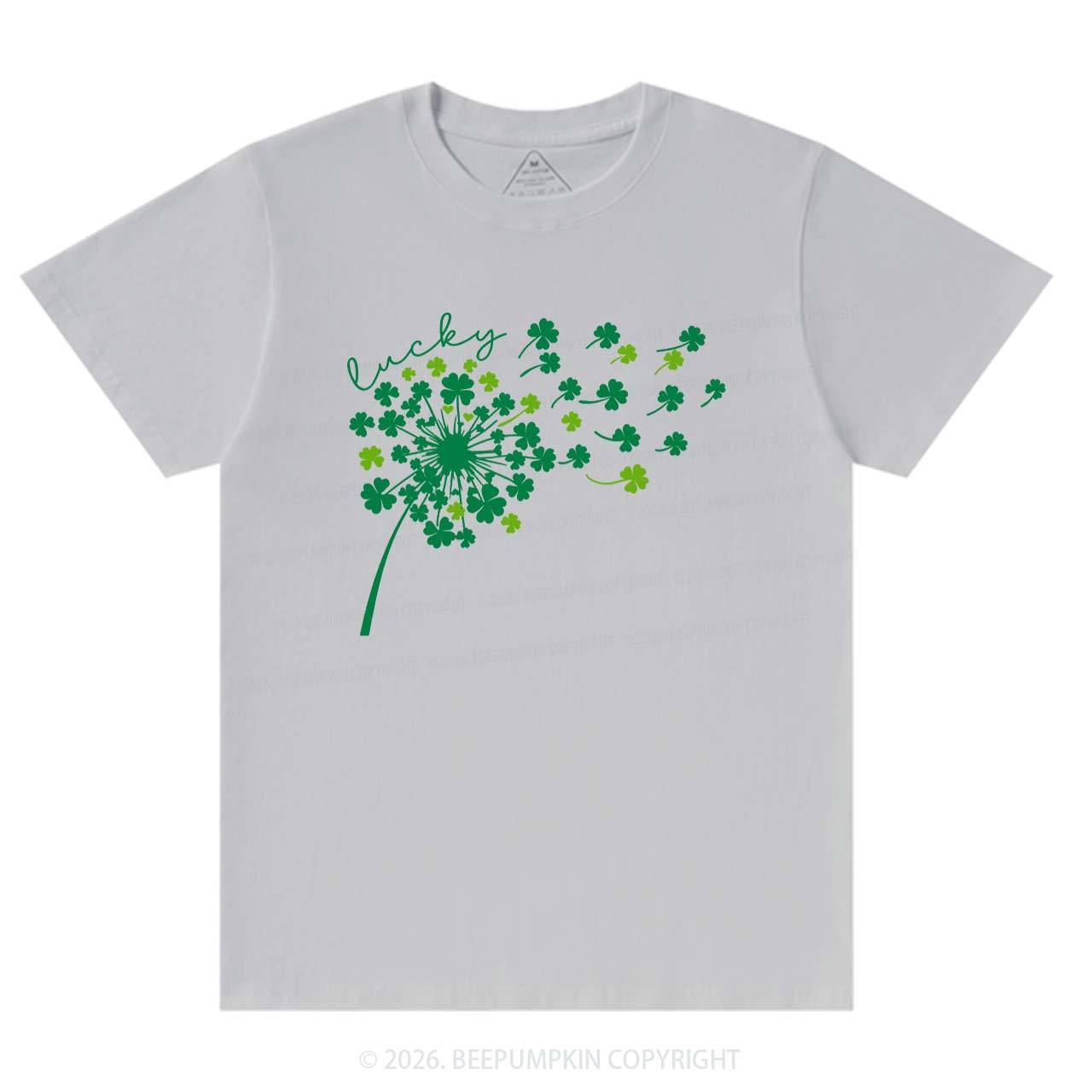Dandelion Shamrock St. Patrick's Day T-Shirts Beepumpkin