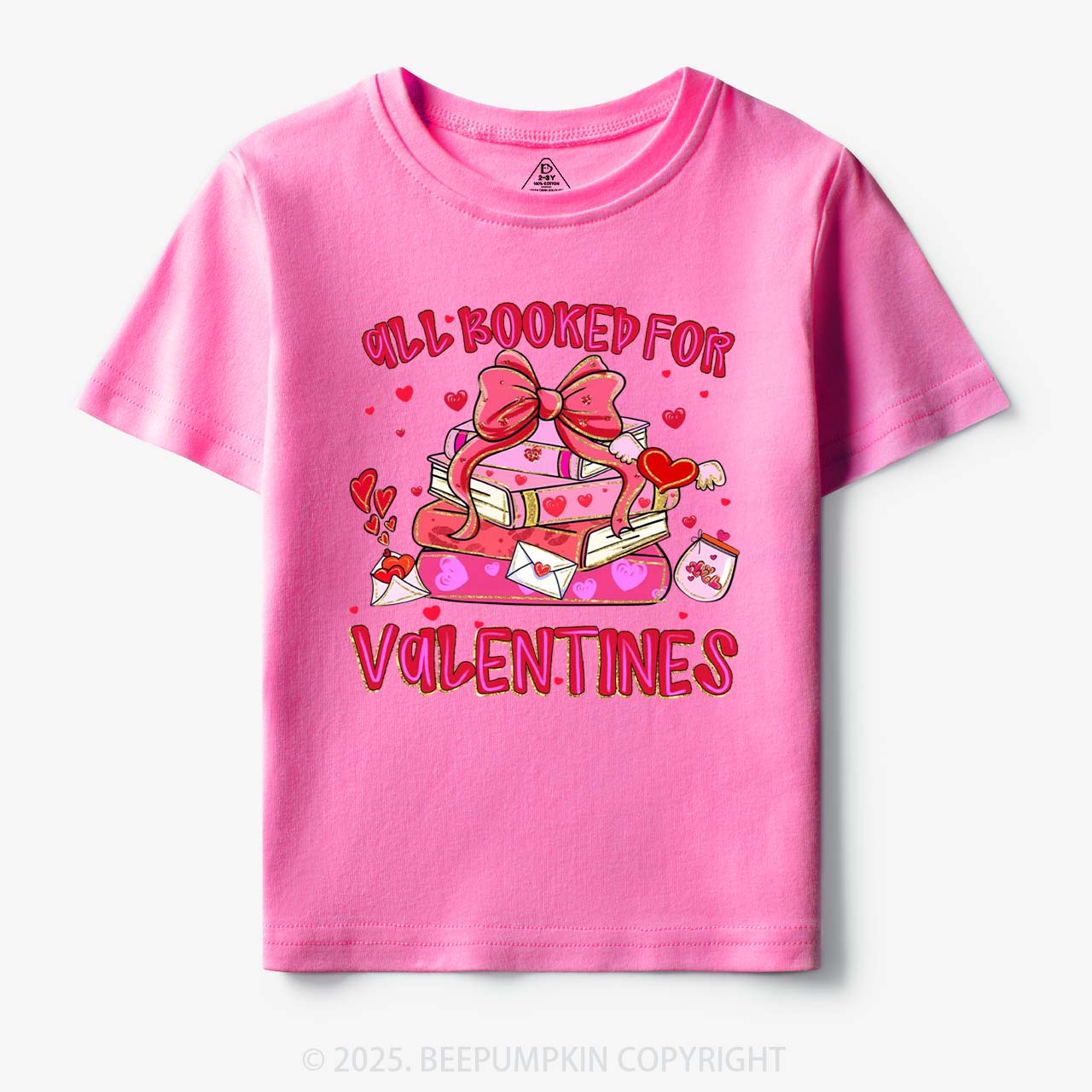 All Booked For Valentine's Day Toddler&Kid's Tees Beepumpkin
