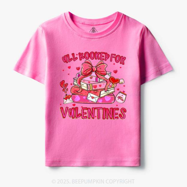 All Booked For Valentine's Day Toddler&Kid's Tees Beepumpkin
