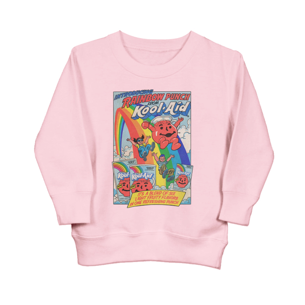 Rainbow Punch Cool-Aid Vintage Toddler Sweatshirt