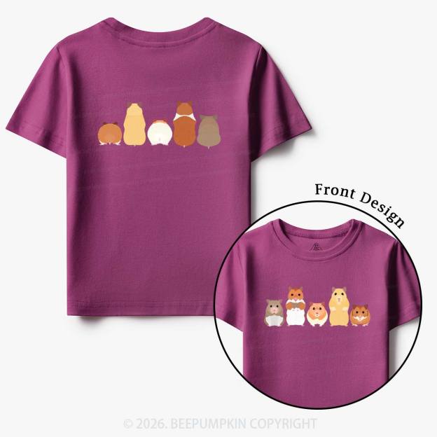 Cute Pet Hamsters Funny Toddler&Kid's Tees