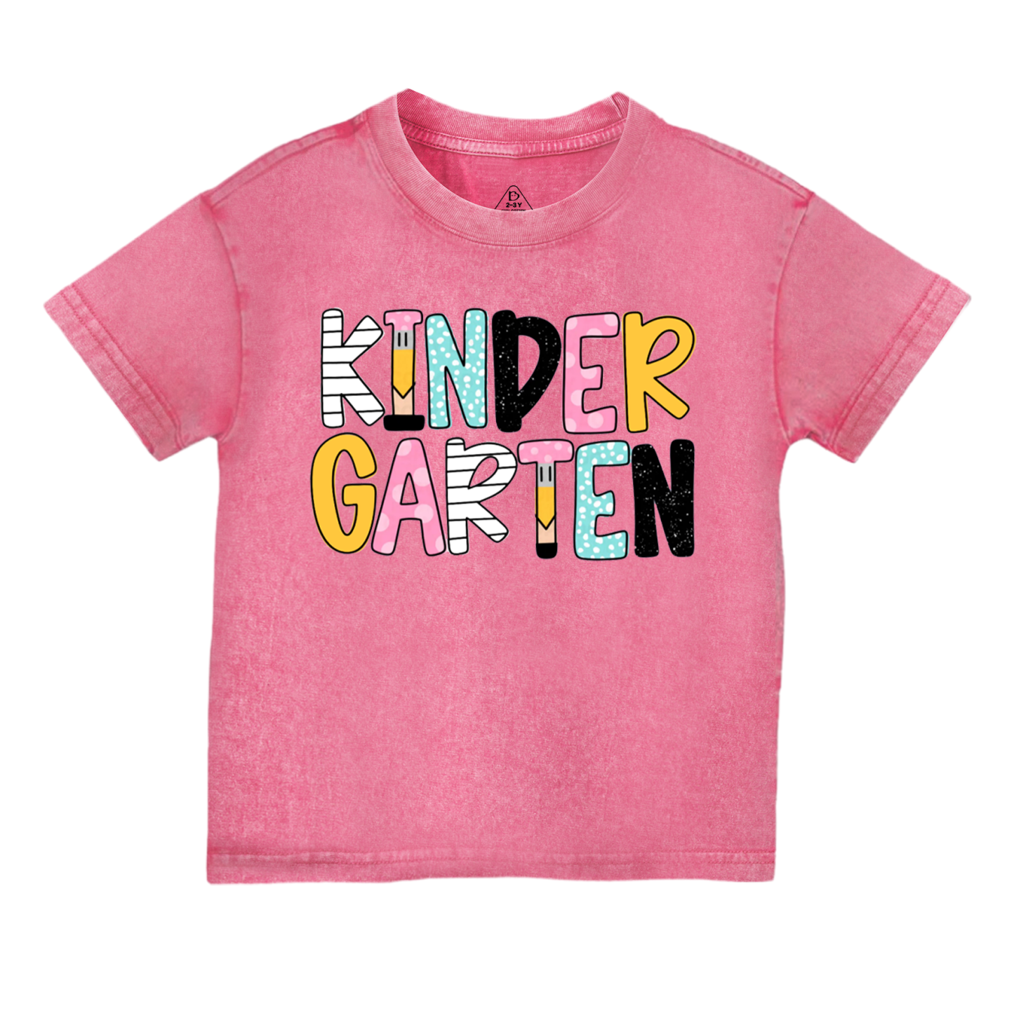 Personalized Retro Back To School Toddler&Kids Washed Tees