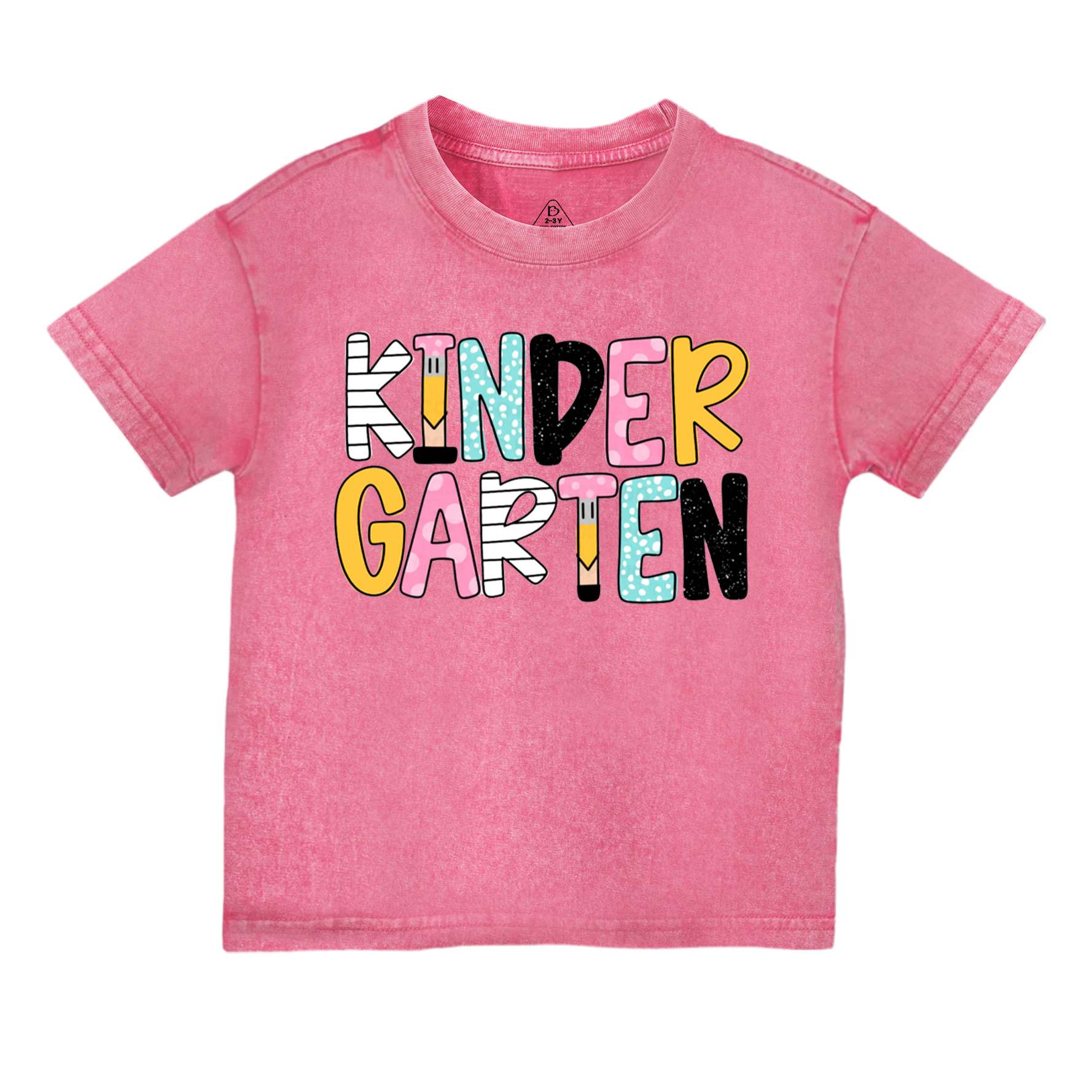 Personalized Retro Back To School Toddler&Kids Washed Tees