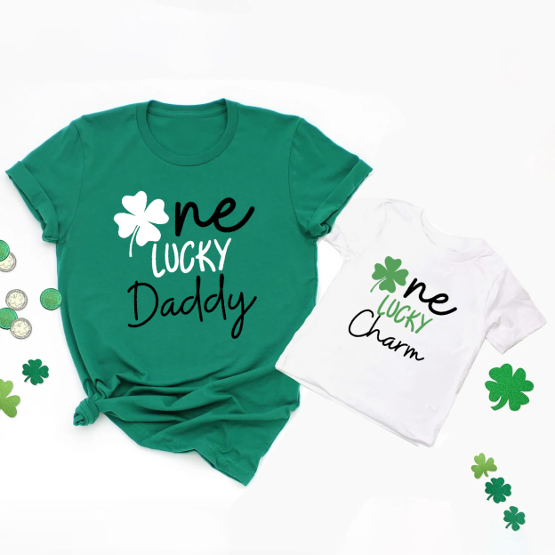 One Lucky Charm St Patrick's Day Matching Shirt