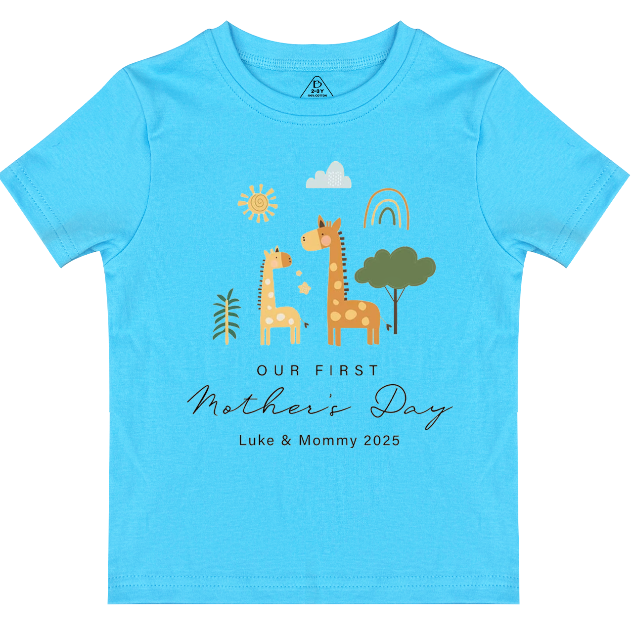 Personalized First Mother's Day Toddler&Kid's Tees Beepumpkin