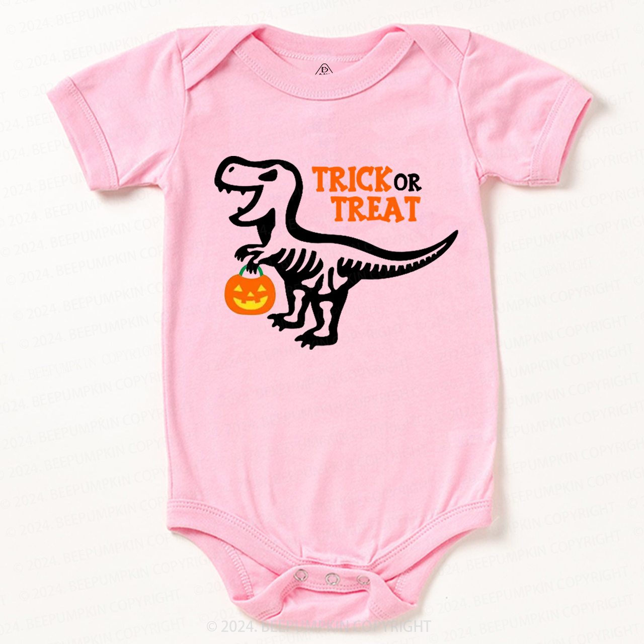 Trick or Treat Dinosaur Halloween Baby Bodysuits 