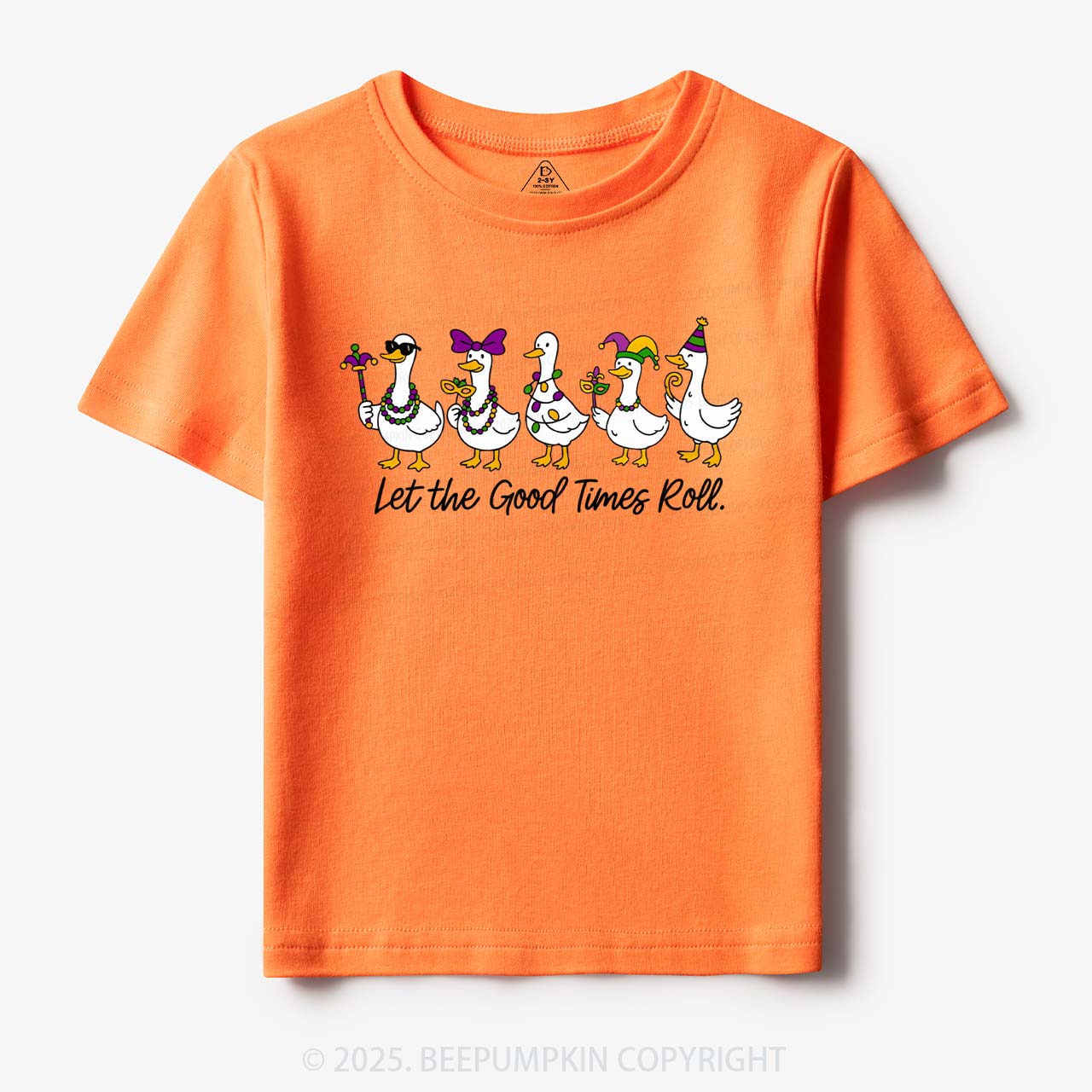 Silly Goose Mardi Gras Toddler&Kid's Tees Beepumpkin