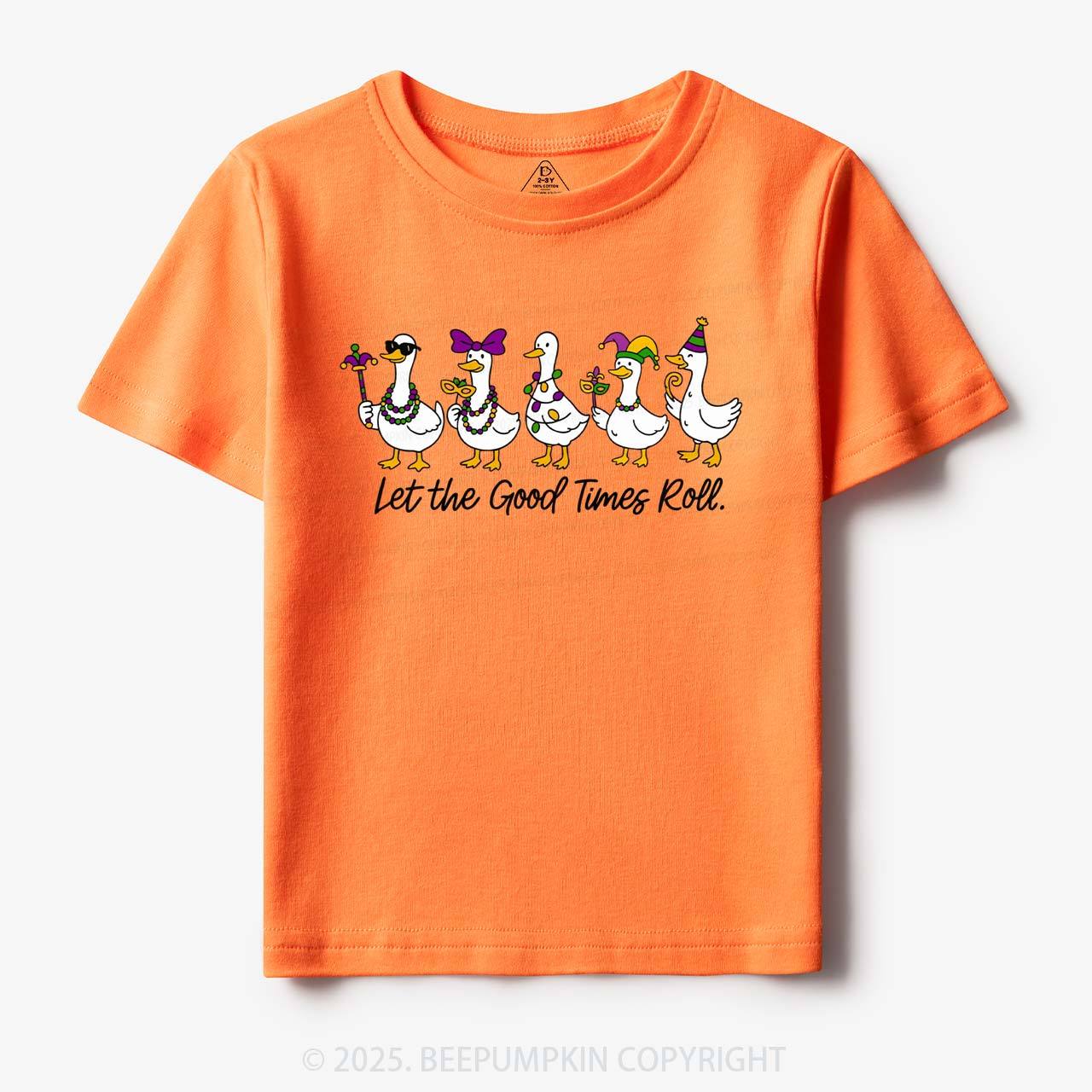 Silly Goose Mardi Gras Toddler&Kid's Tees Beepumpkin