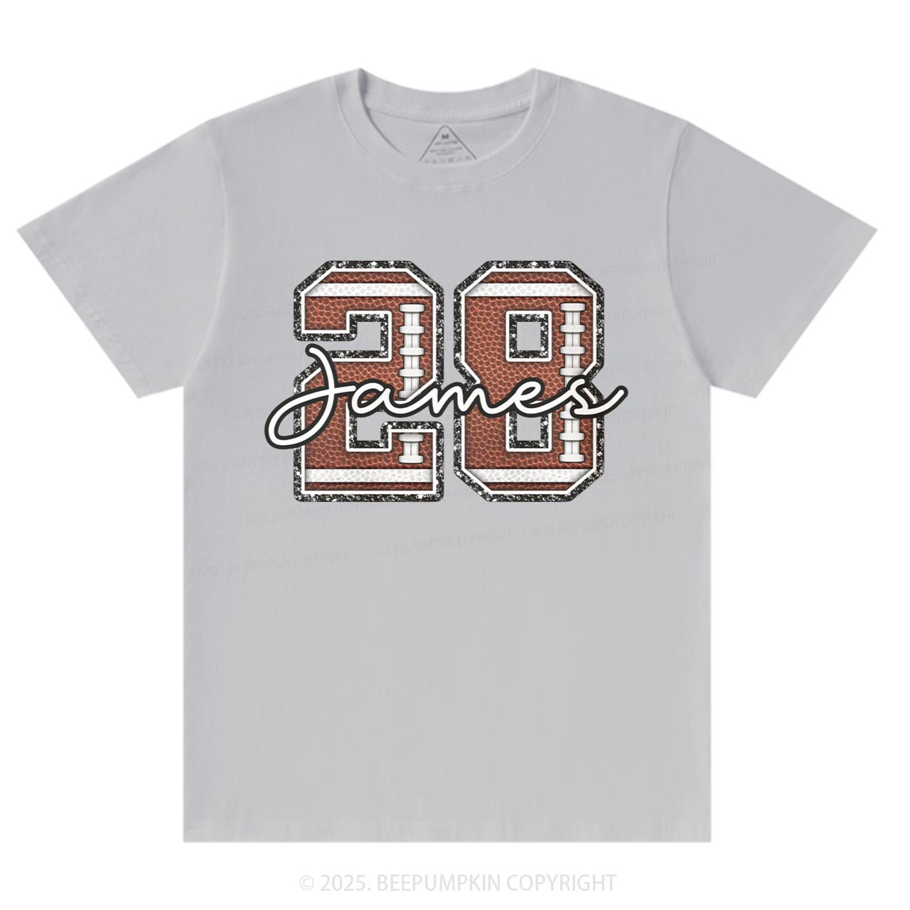 Personalized Football Number Sports Mom T-Shirts Beepumpkin