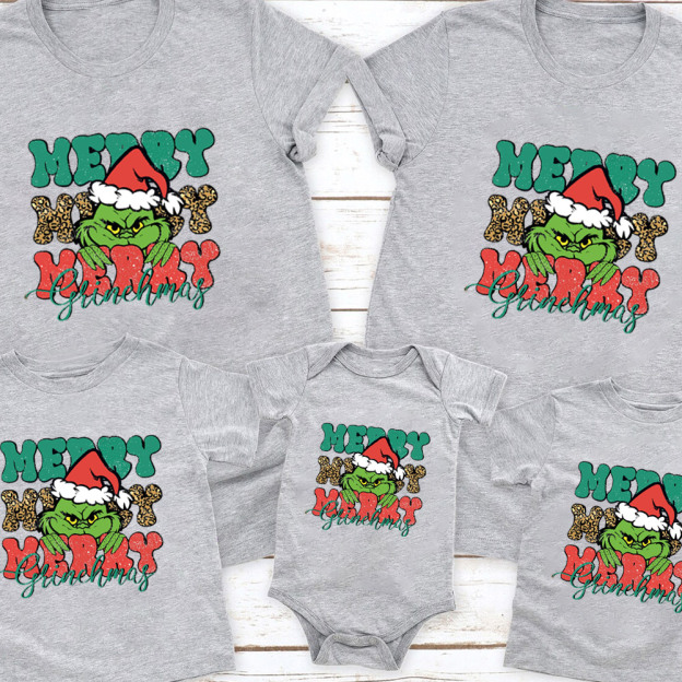 Merry Merry Christmas Family Matching Shirt
