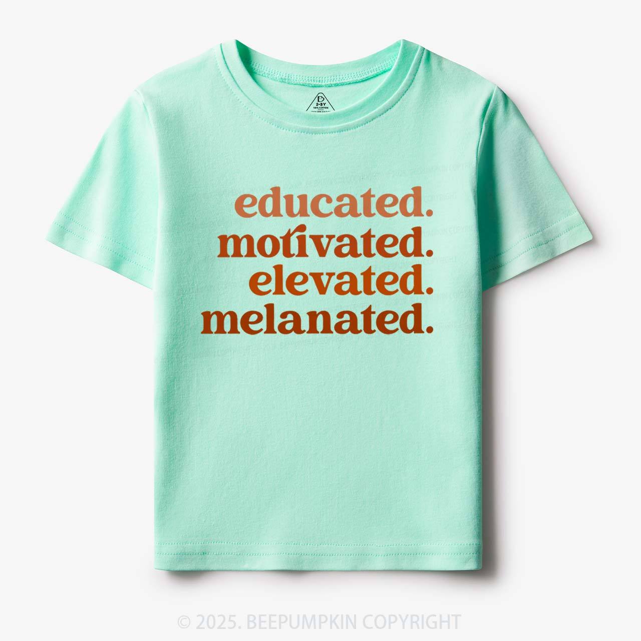 Educated Motivated Melanated Toddler&Kid's Tees Beepumpkin