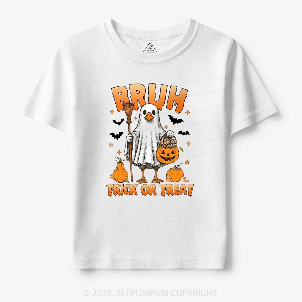 Boo Ghost Goose Bruh Toddler&Kid's Tees Beepumpkin