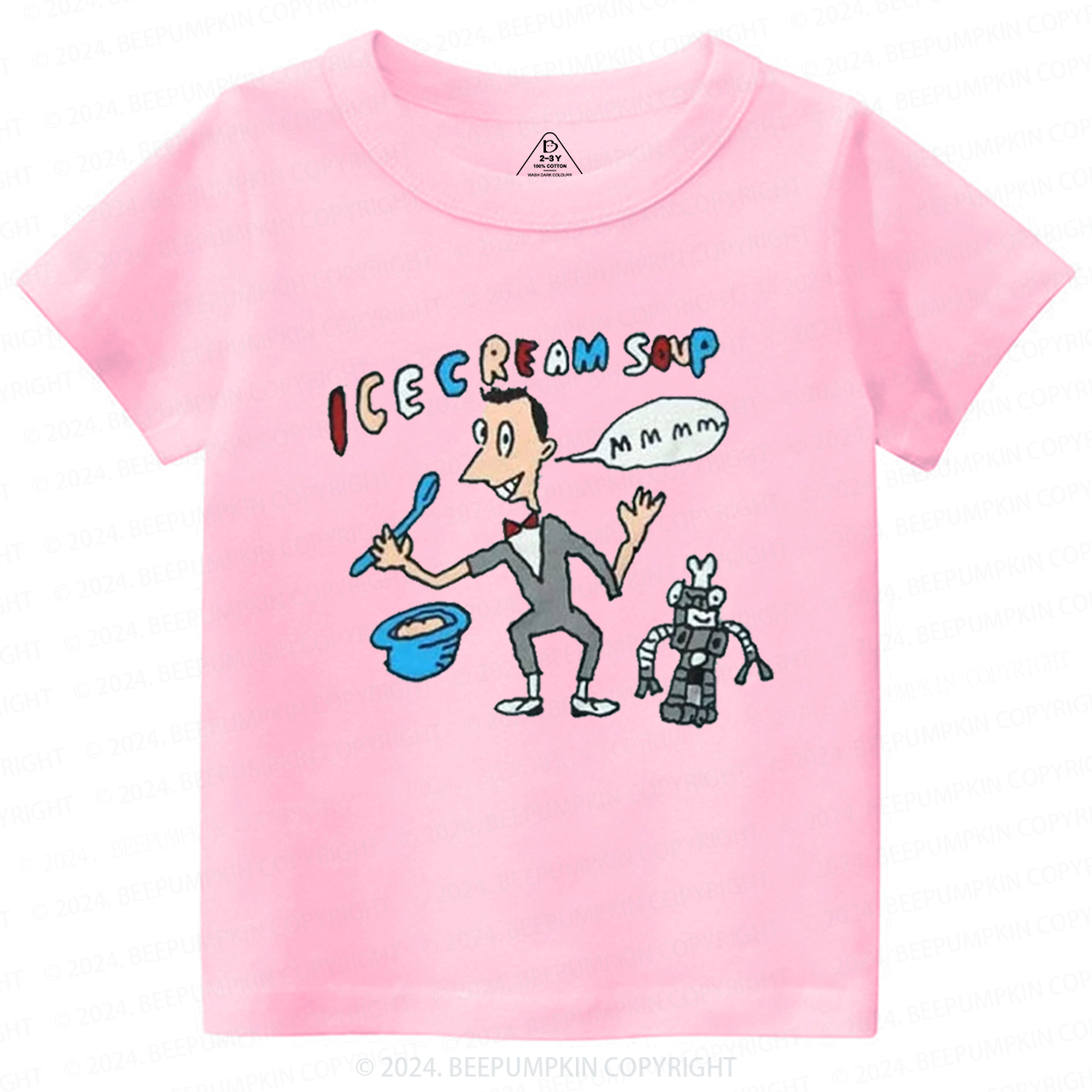 Cute Herman Robot Toddler&Kids Tees 8