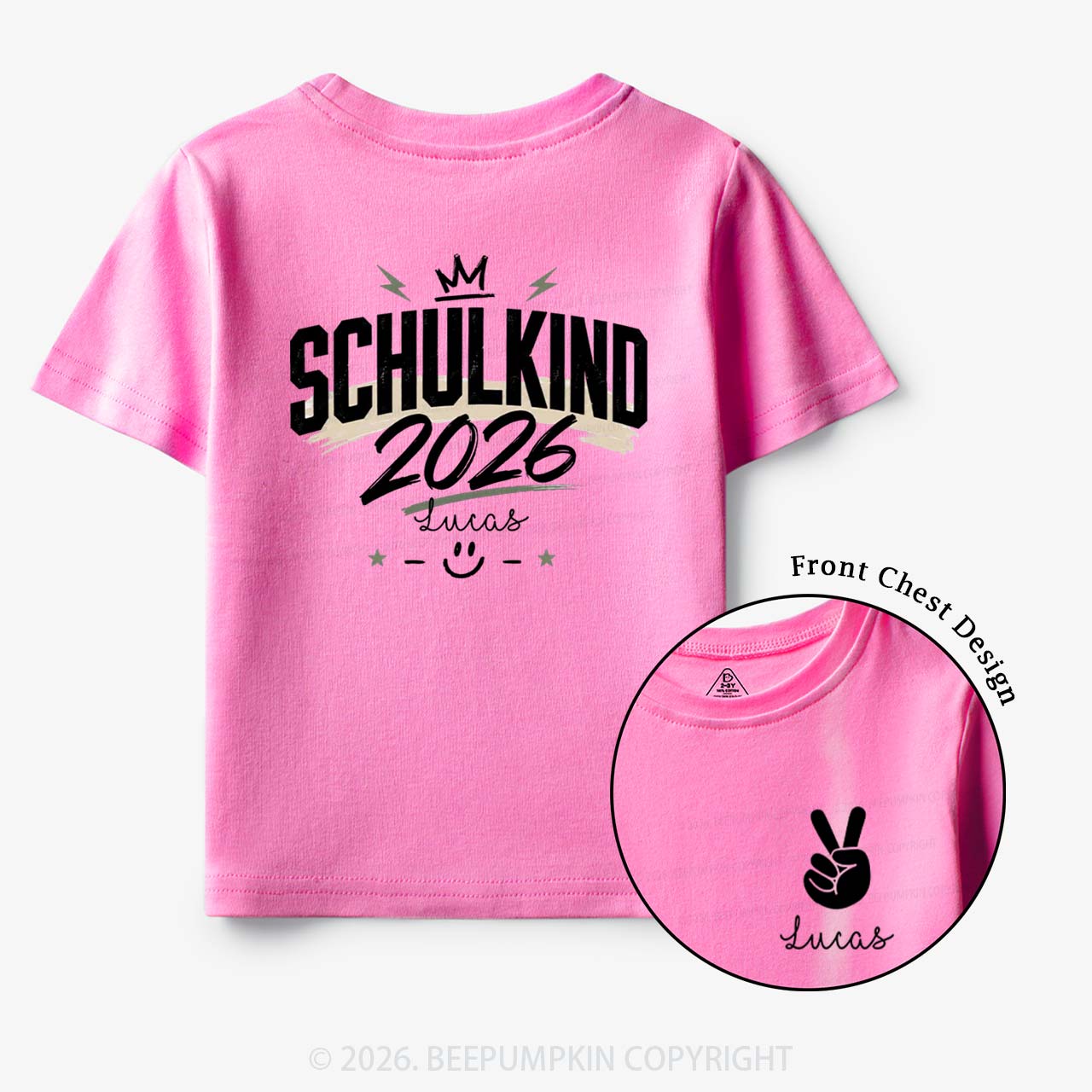 Personalized I'm a Schoolchild Toddler&Kid's Tees