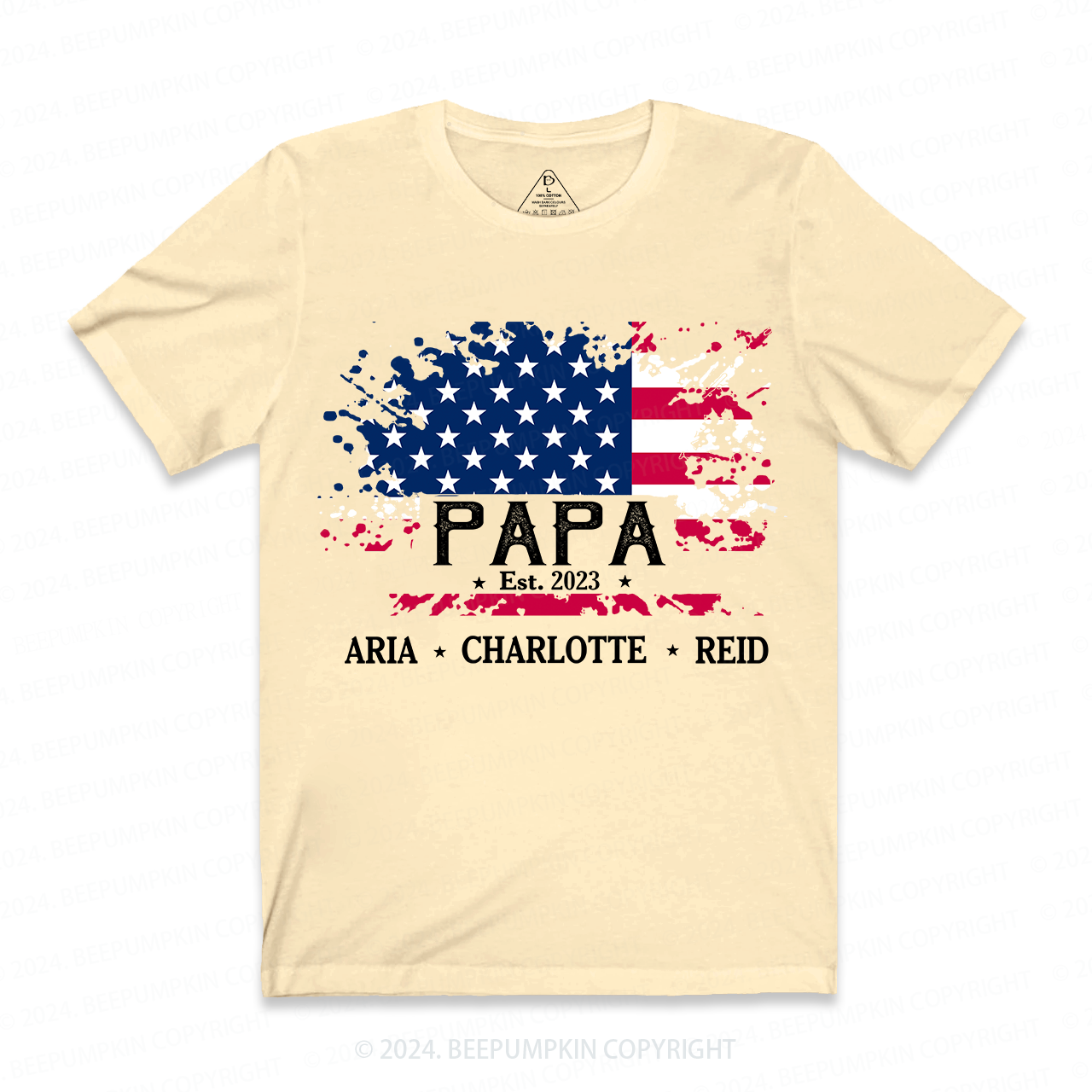 4 of July Grandpa Shirt Personalized With Name