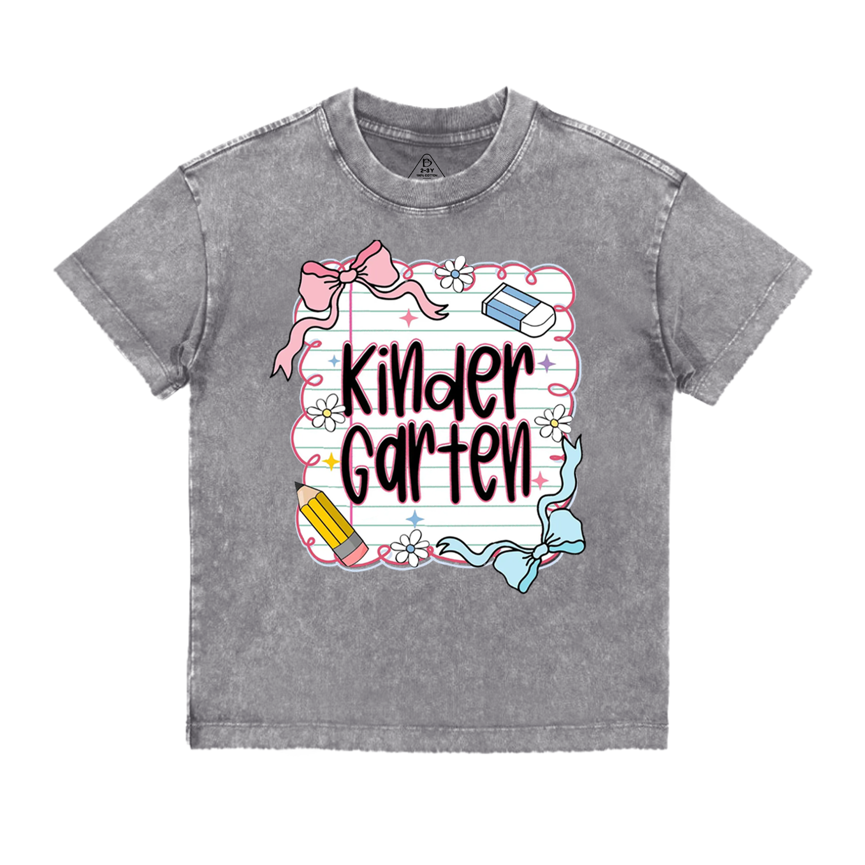 Personalized Back To School Bundle Toddler&Kids Washed Tees