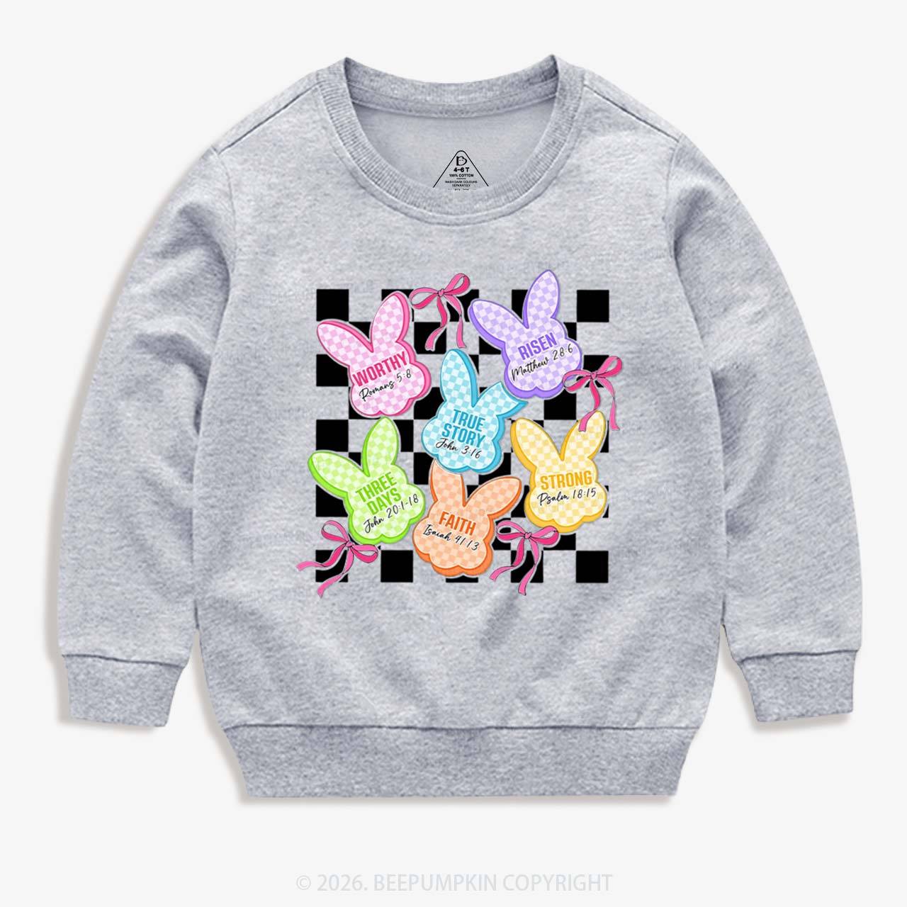 Christian Bunny A Lot Can Happen In Three Days Kid's Sweatshirt