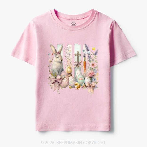 Springtime Faith Bunny Toddler&Kids Tees