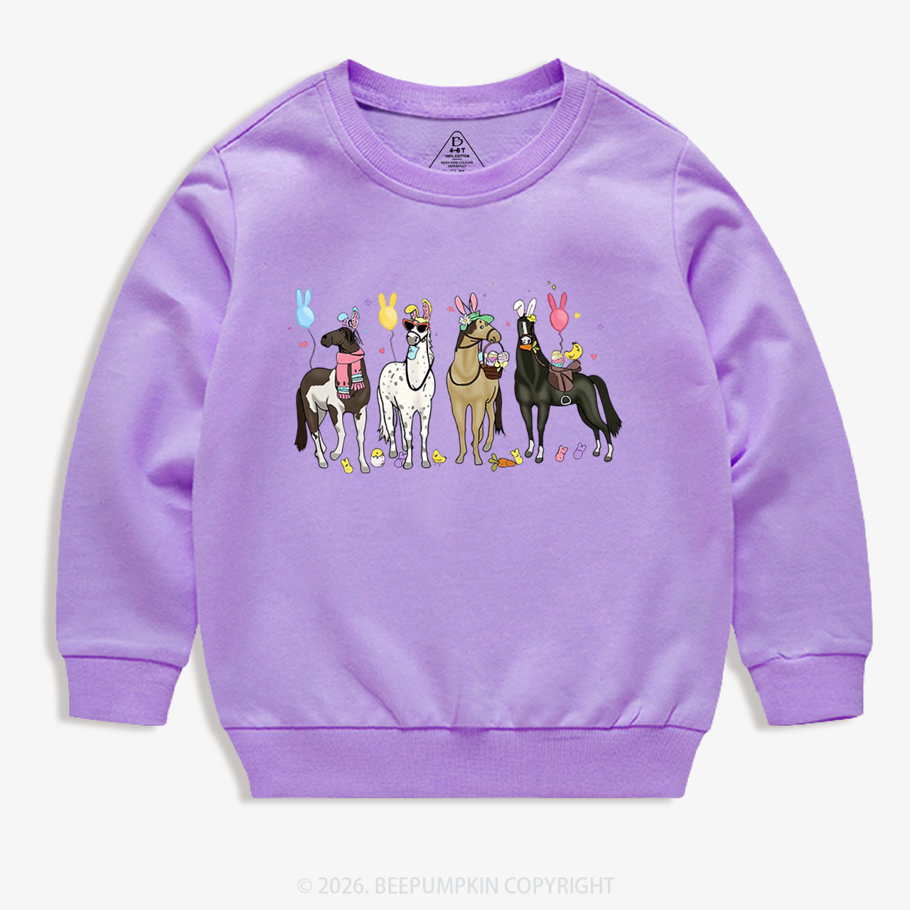 Funny Horse Easte Toddler&Kid's Sweatshirt