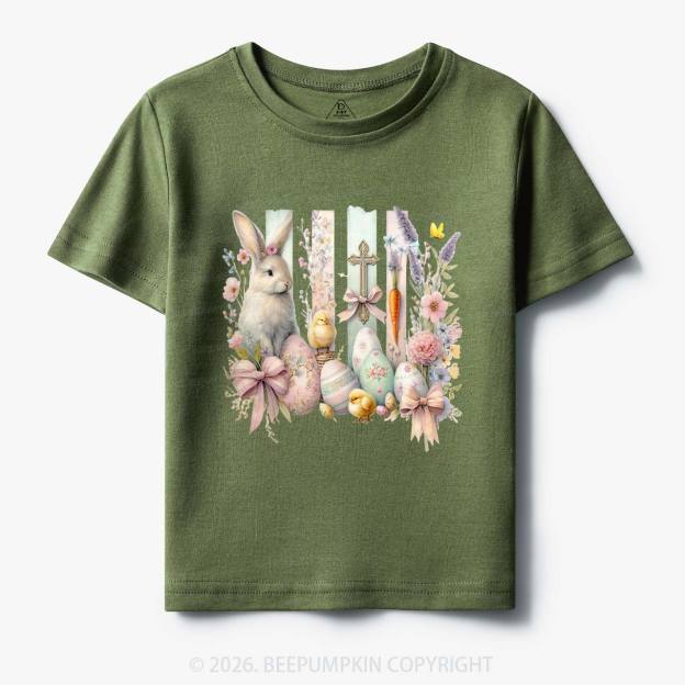 Springtime Faith Bunny Toddler&Kids Tees