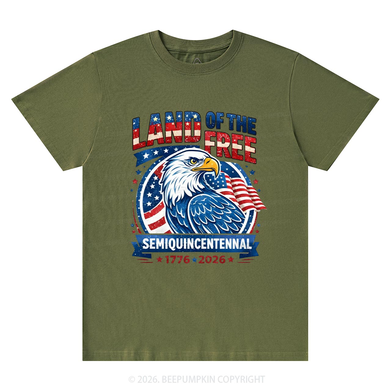 Patriotic Land Of The Free America 250 T-Shirts