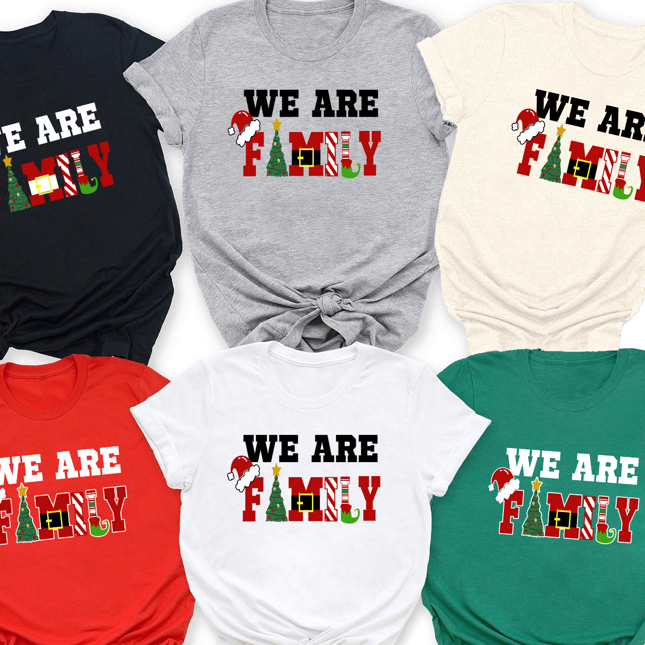 We Are Family Christmas Family Matching Shirt