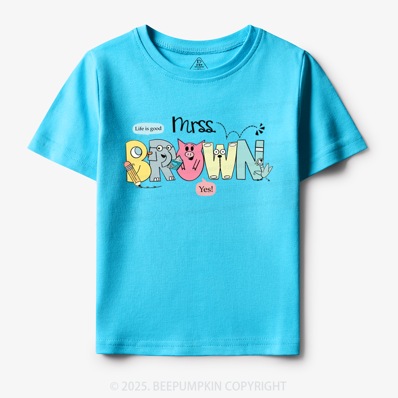Personalized Life Is Good Toddler&Kid's Tees Beepumpkin