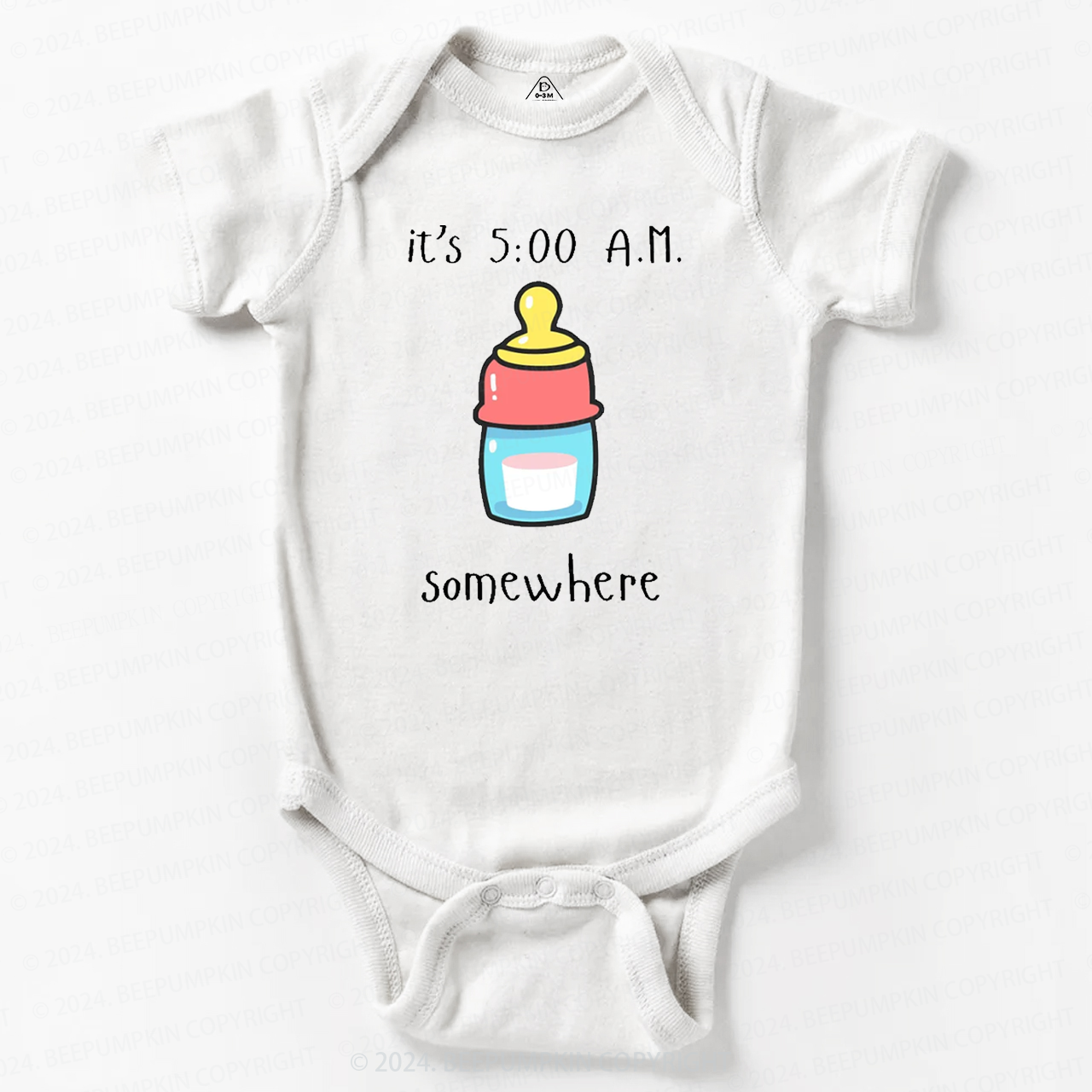 Funny Bottle Somewhere Baby Bodysuit 7