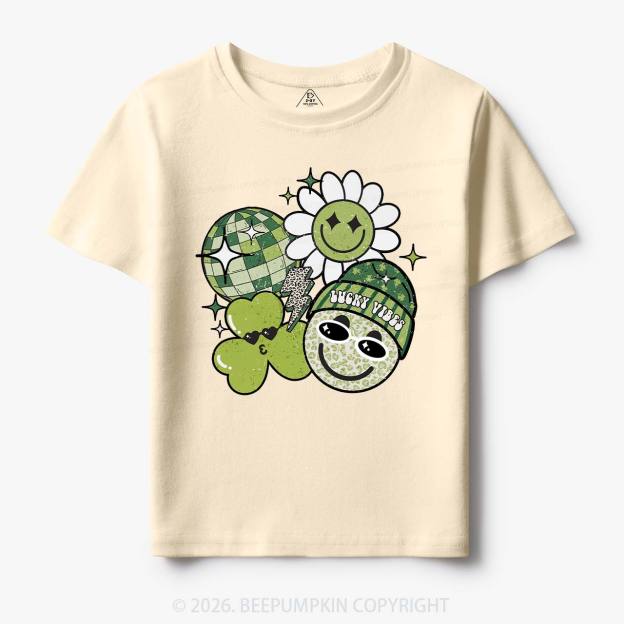 Disco Lucky Vibes Toddler&Kid's Tees Beepumpkin