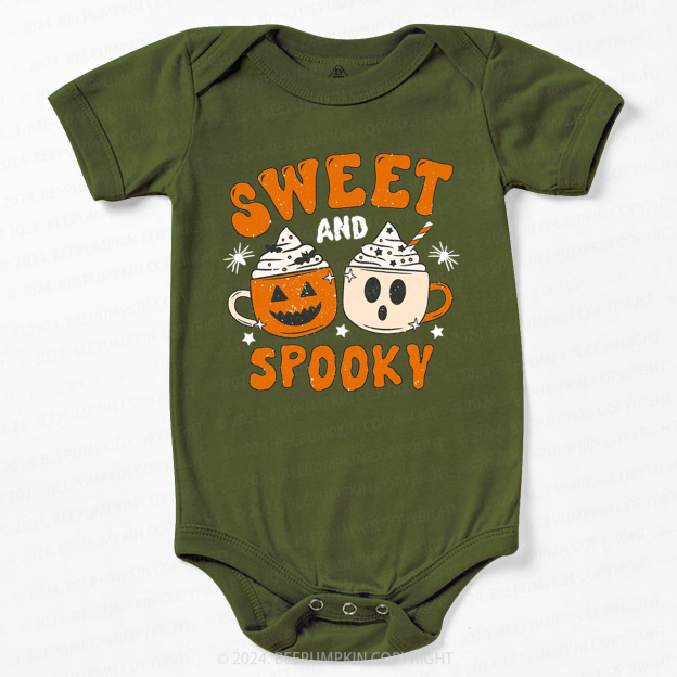 Sweet And Spooky Pumpkin Halloween Bodysuit For Baby
