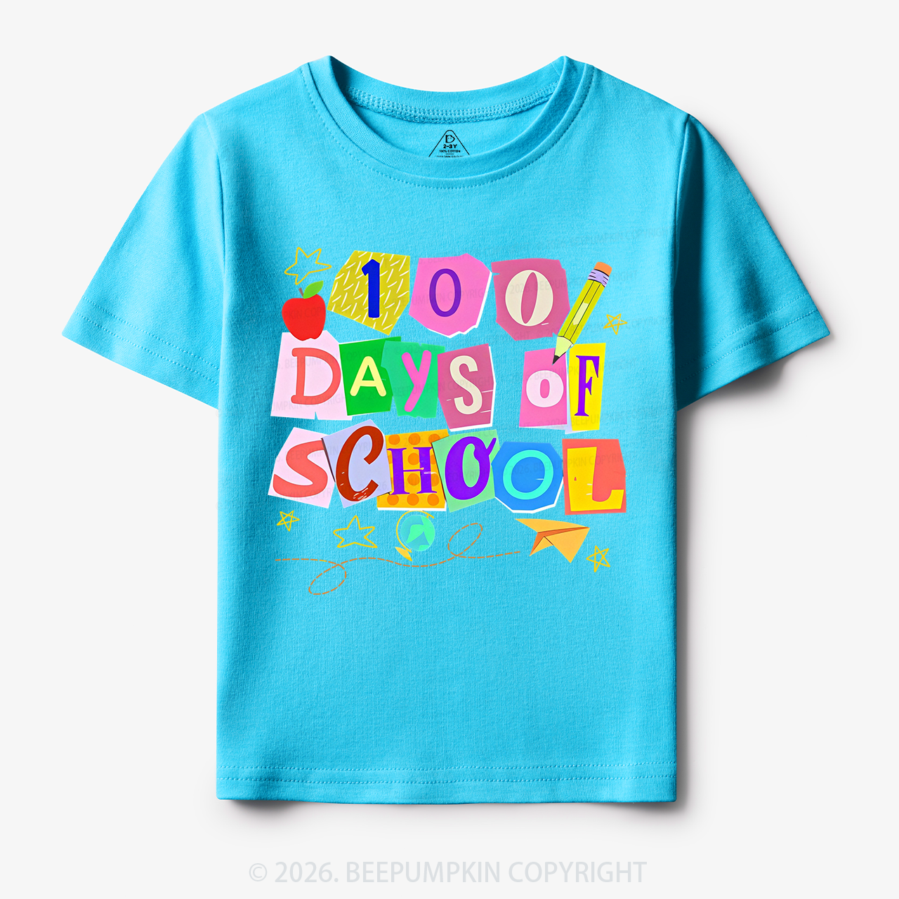 Crafty Classroom 100 Days Edition School Toddler&Kid's Tees