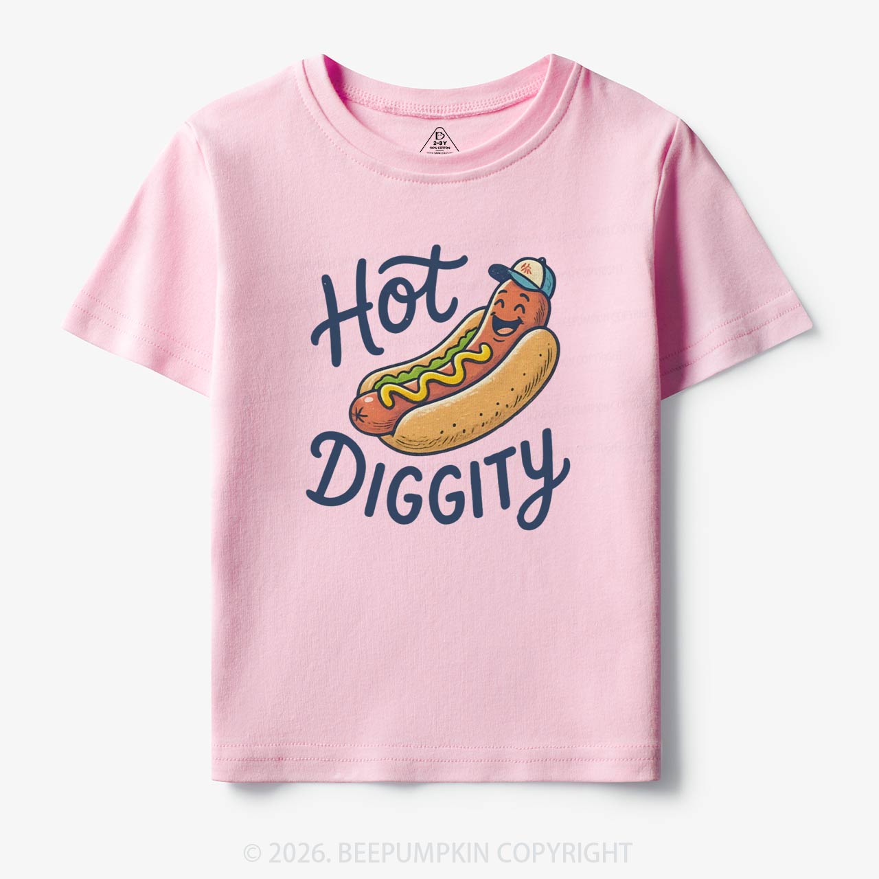 Hot Diggity Funny Hot Dog Retro Toddler&Kid's Tees