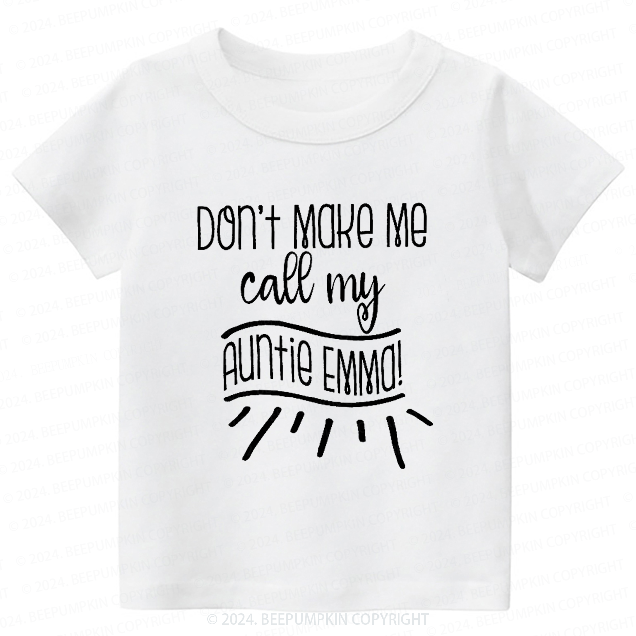 Don't Make Me Call My Auntie Toddler&Kids Tees 