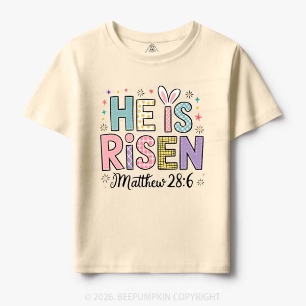 He is Risen Easter Joy Toddler&Kid's Tees