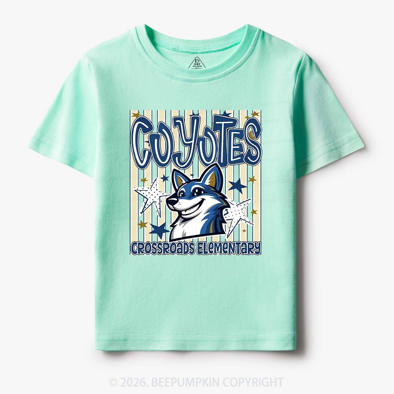 Personalized School Name Mascot Team Spirit Toddler&Kid's Tees