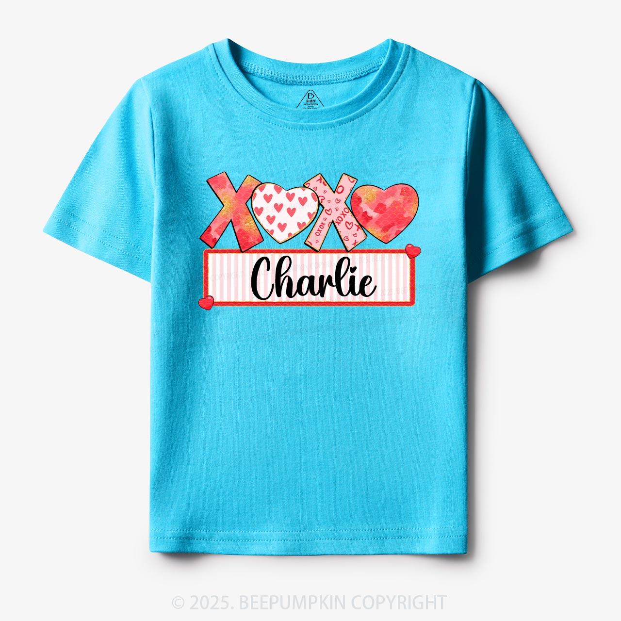 Personalized Xoxo Name Toddler&Kid's Tees Beepumpkin