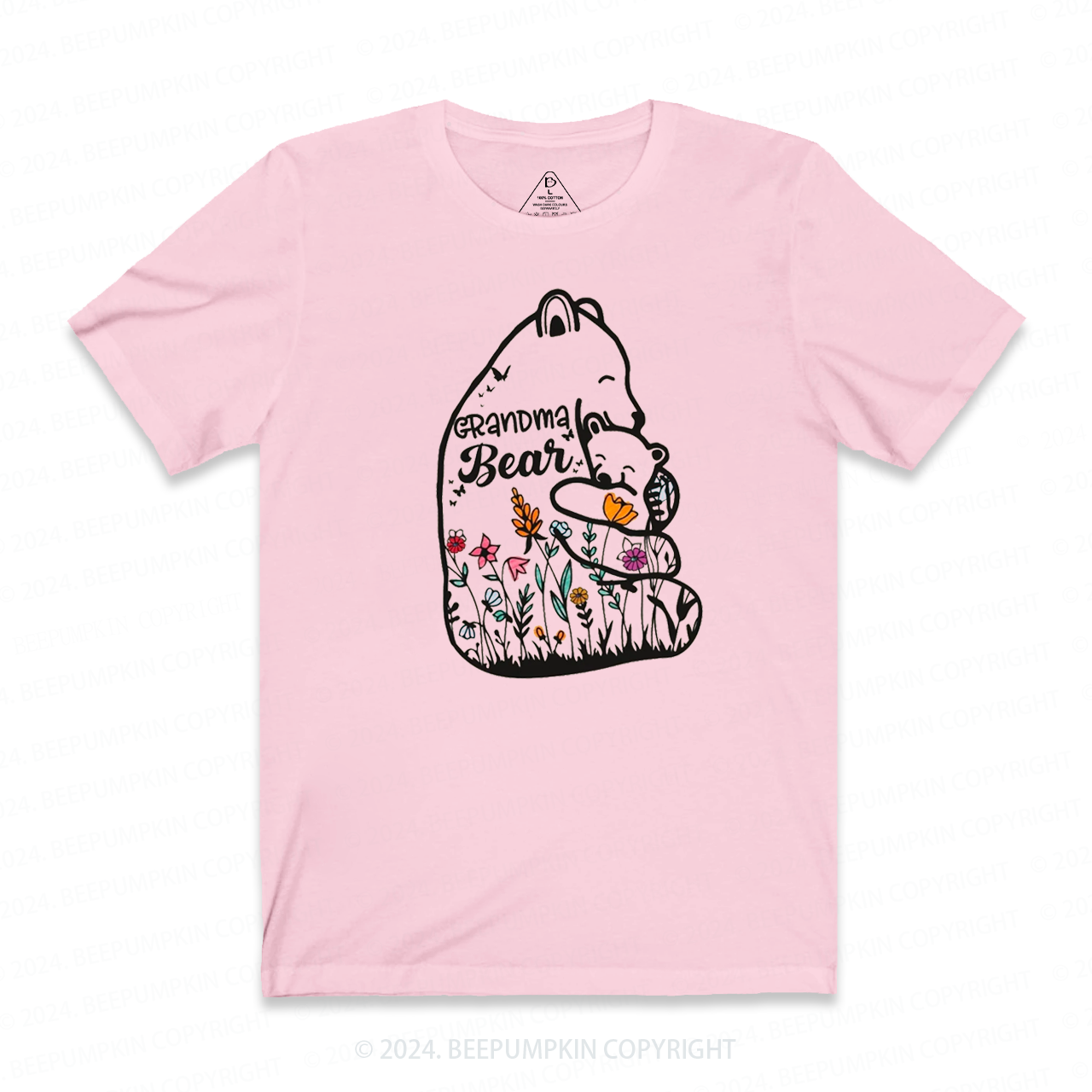 Floral Grandma Bear T-Shirts 