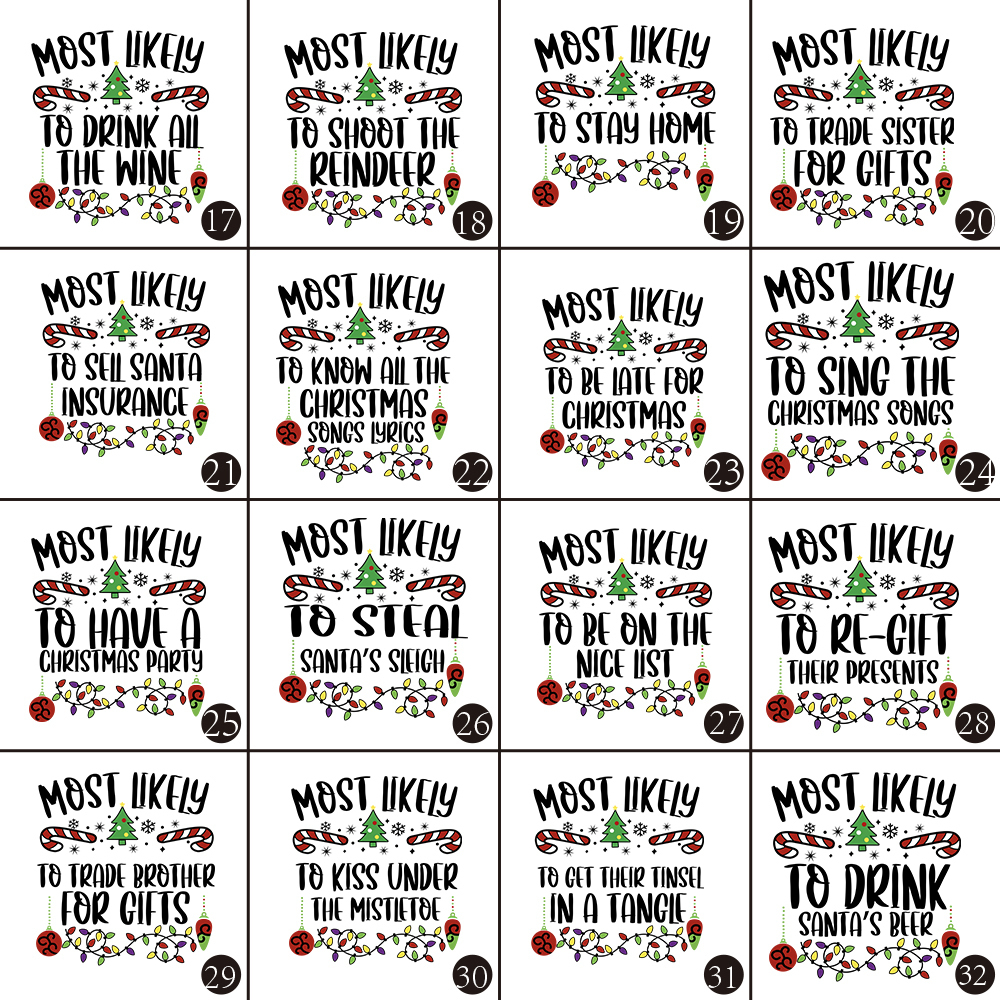 48 Quotes Most Likely To Christmas Matching Blue Pajamas Beepumpkin