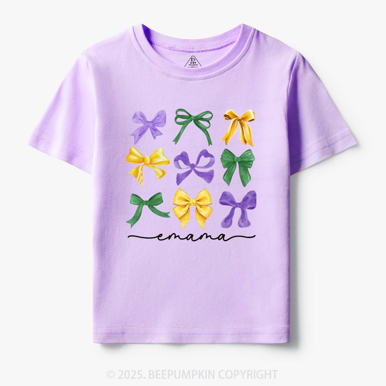 Personalized Carnival Bow Name Toddler&Kid's Tees Beepumpkin